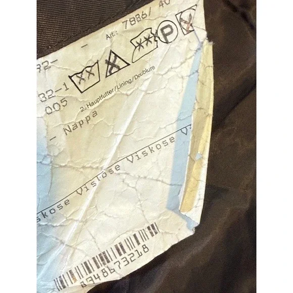 Vtg Burberrys Lamb Nappa Leather Field Jacket EU 56 Removable Nova Check Liner - Picture 15 of 16